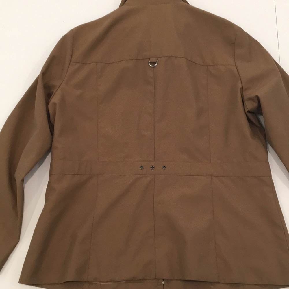 Lightweight Lined Zip Jacket. Tan. Pockets - image 4